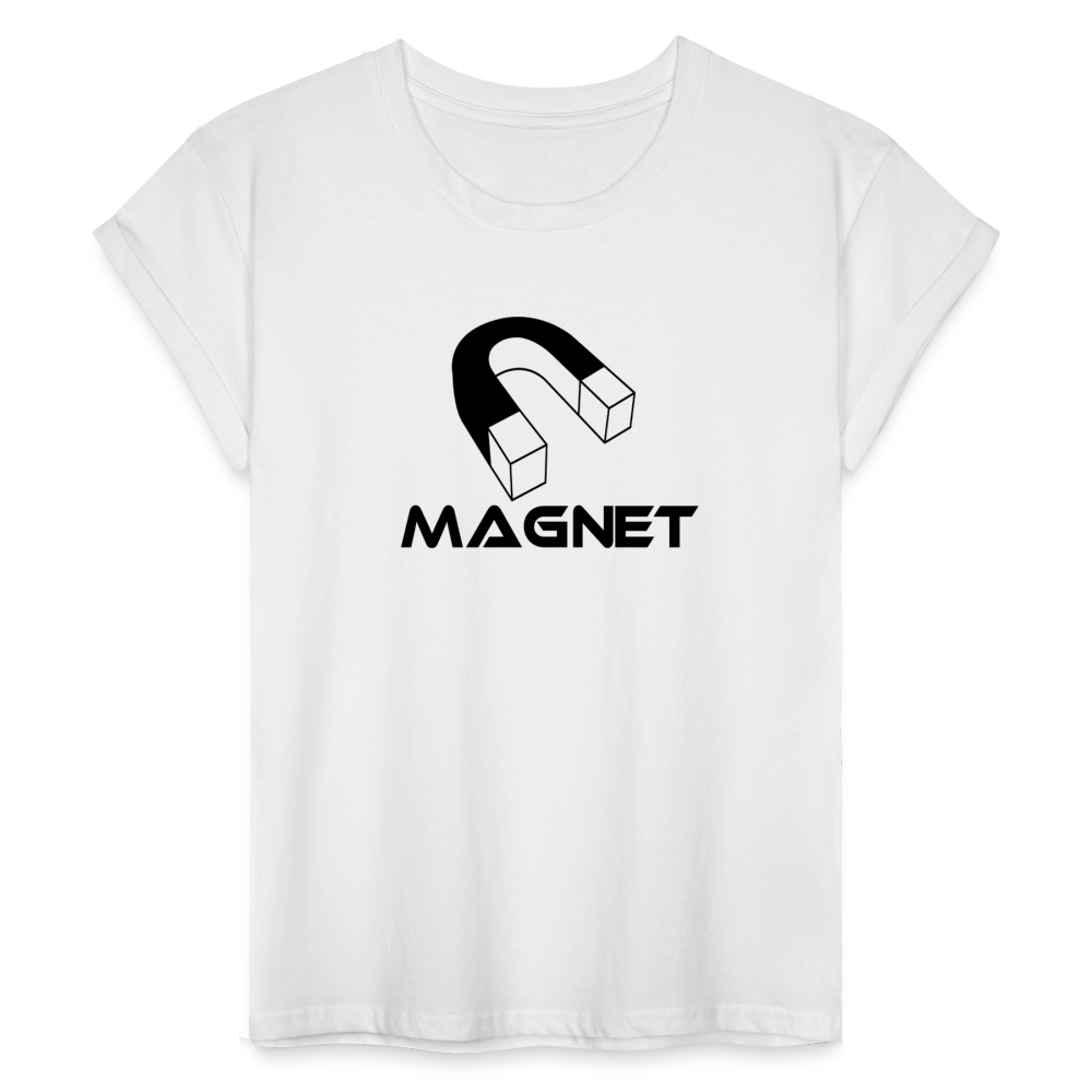 Magnet Women's Relaxed Fit T-Shirt - white