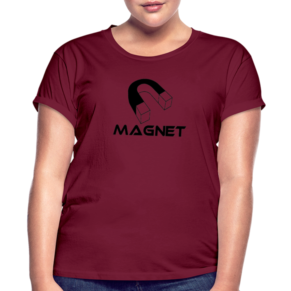 Magnet Women's Relaxed Fit T-Shirt - burgundy