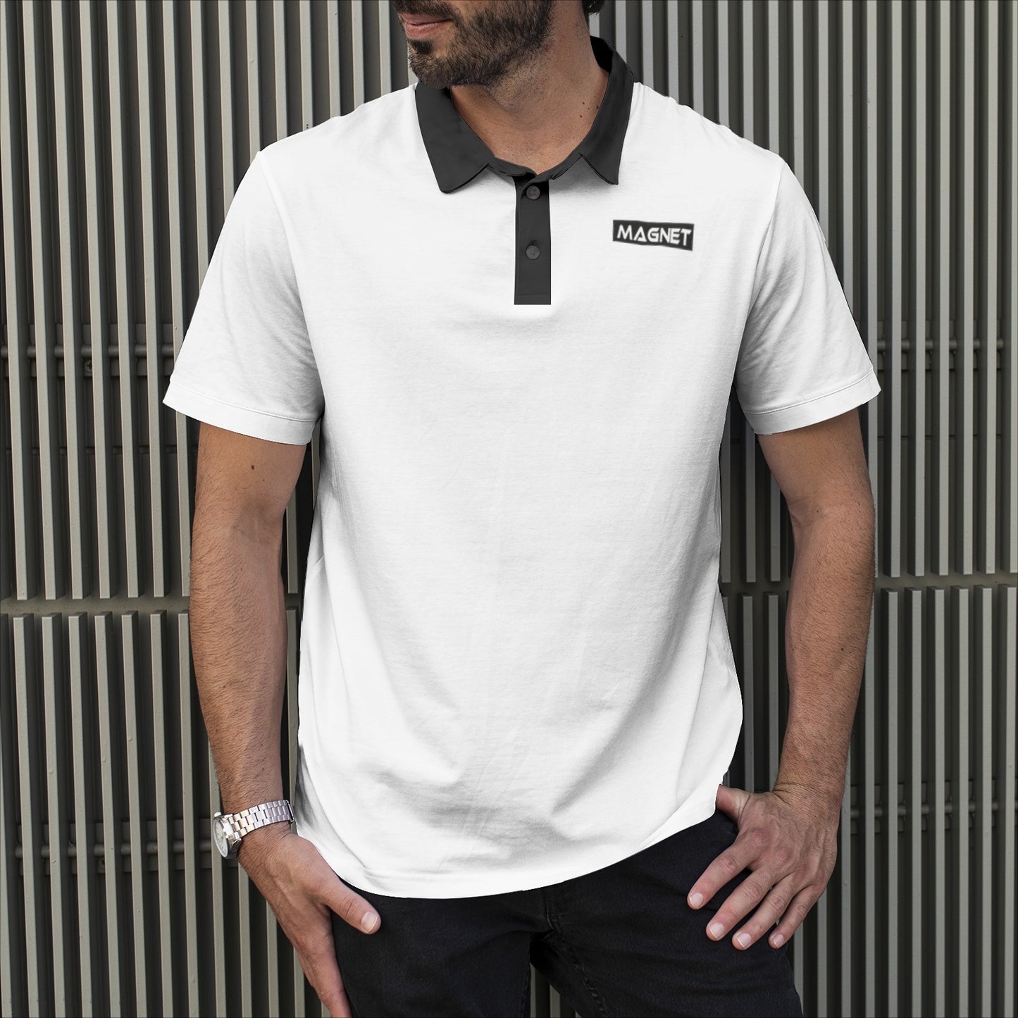 Magnet intro Men's All-Over Print Polo Shirts