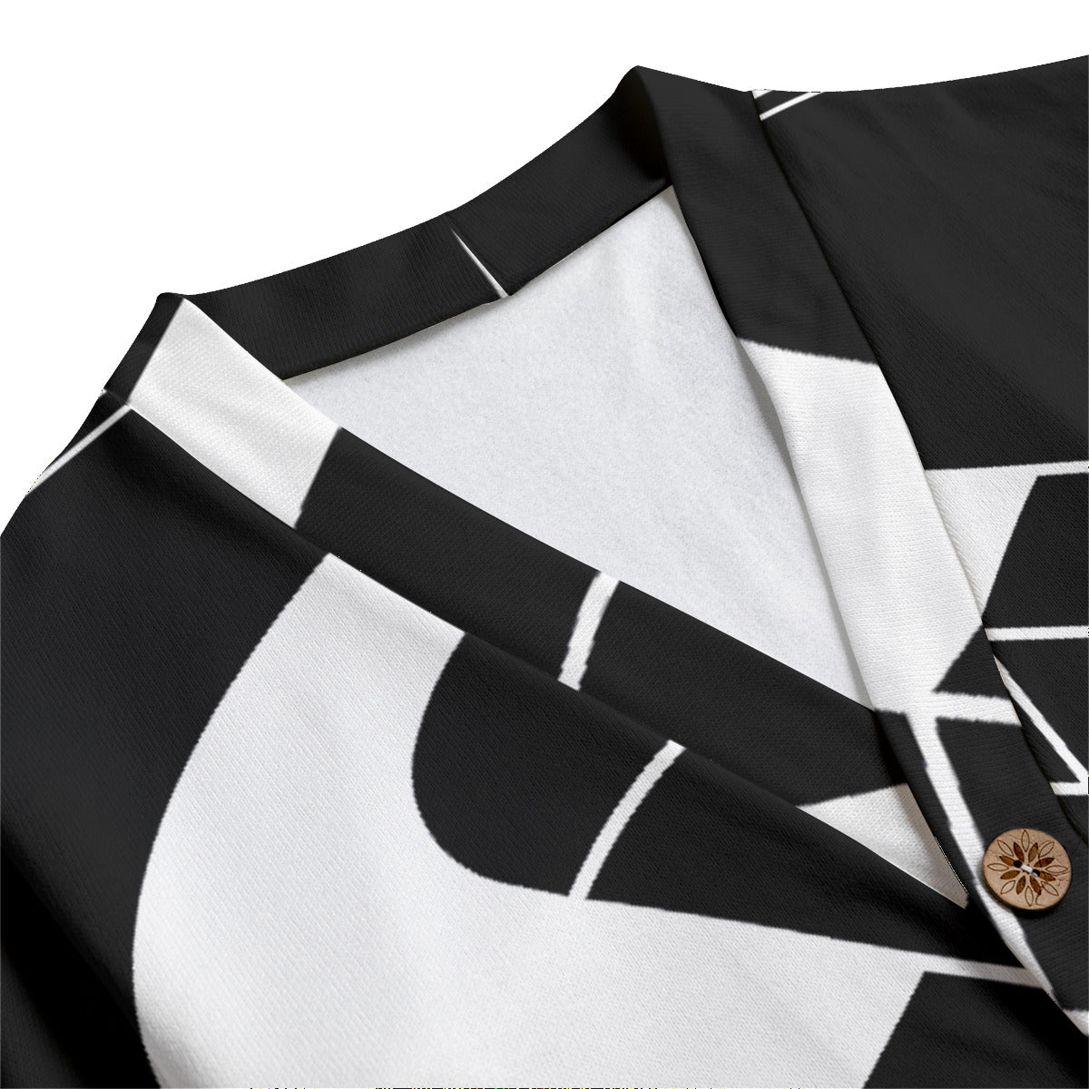 MAGNET Unisex V-neck Knitted Fleece Cardigan With Button Closure