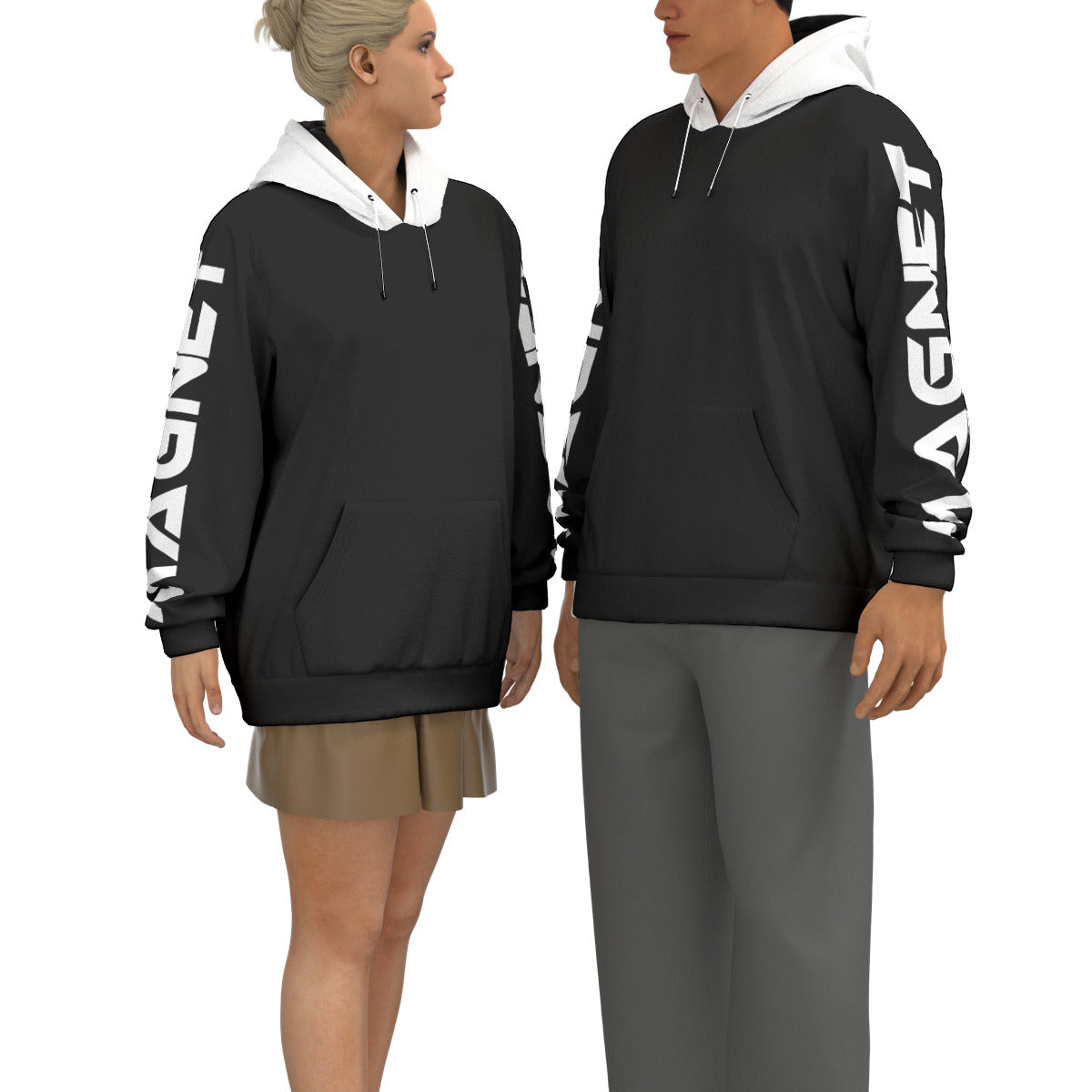 MAGNET All-Over Print Unisex Pullover Hoodie | 310GSM Cotton