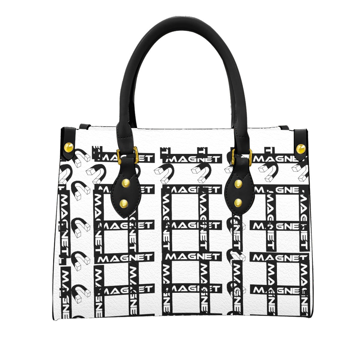 Magnet Network Women's Tote Bag With Black Handle