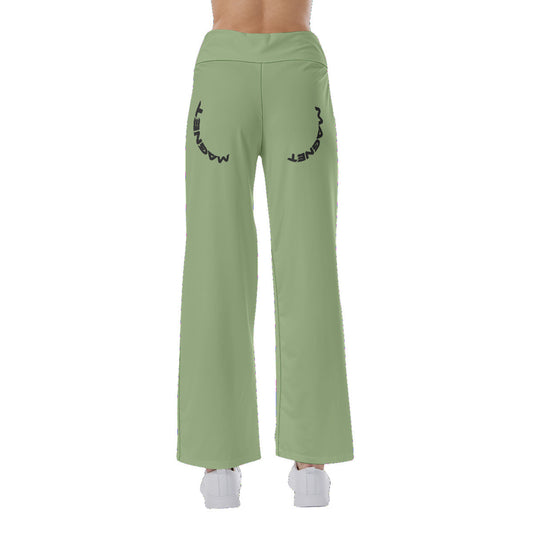 Magnet Cups Women's High-waisted Straight-leg Trousers