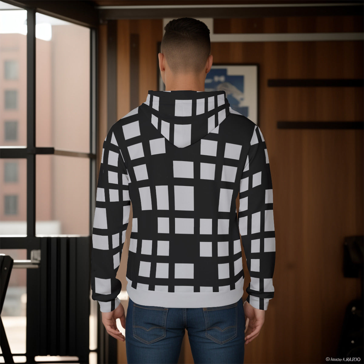 Magnet Paid and Plaid Men's Pullover Hoodie