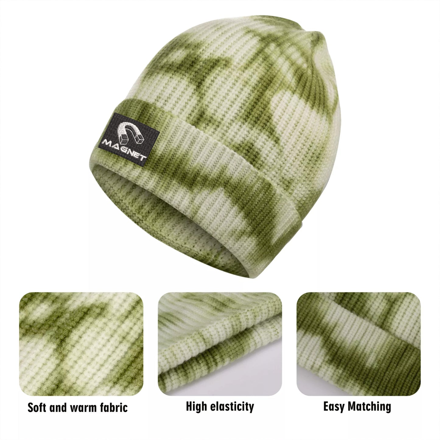 Magnet Embroidered Knitted Hats