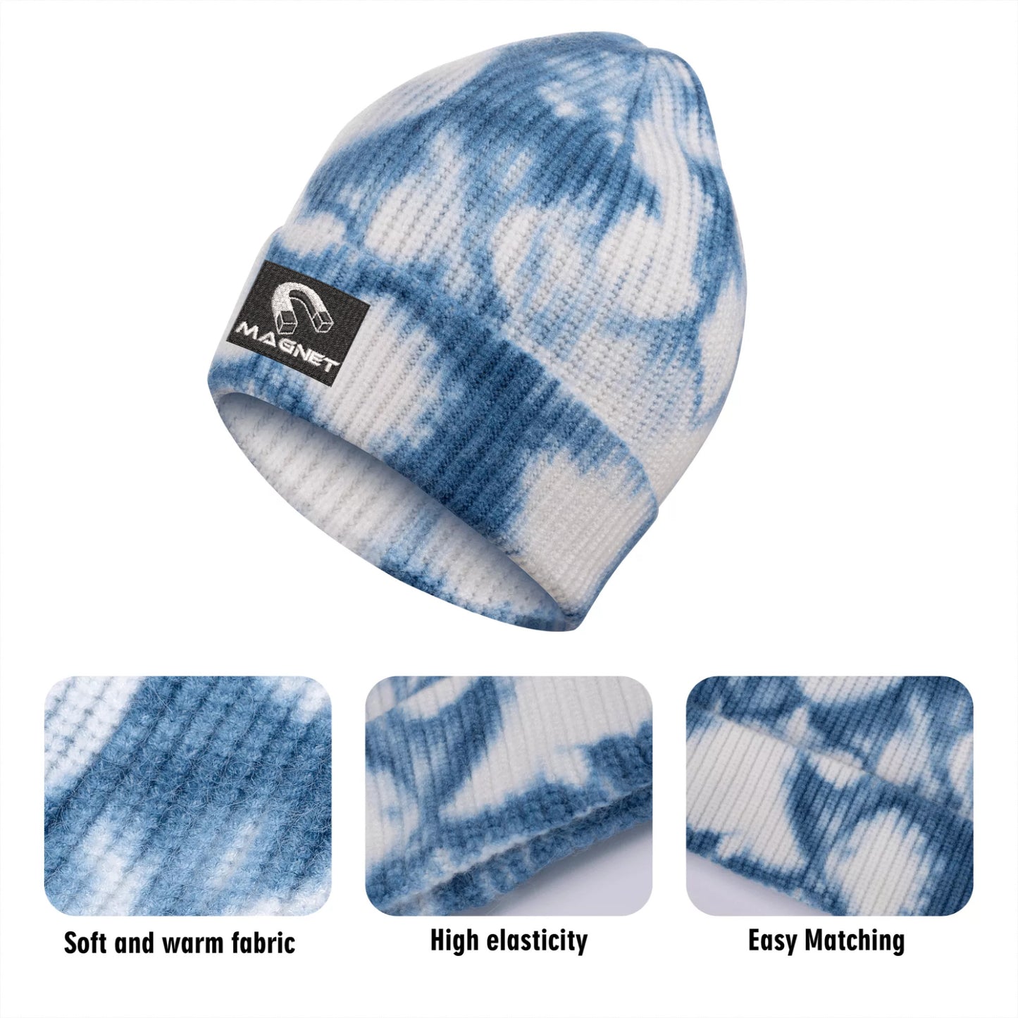 Magnet Embroidered Knitted Hats