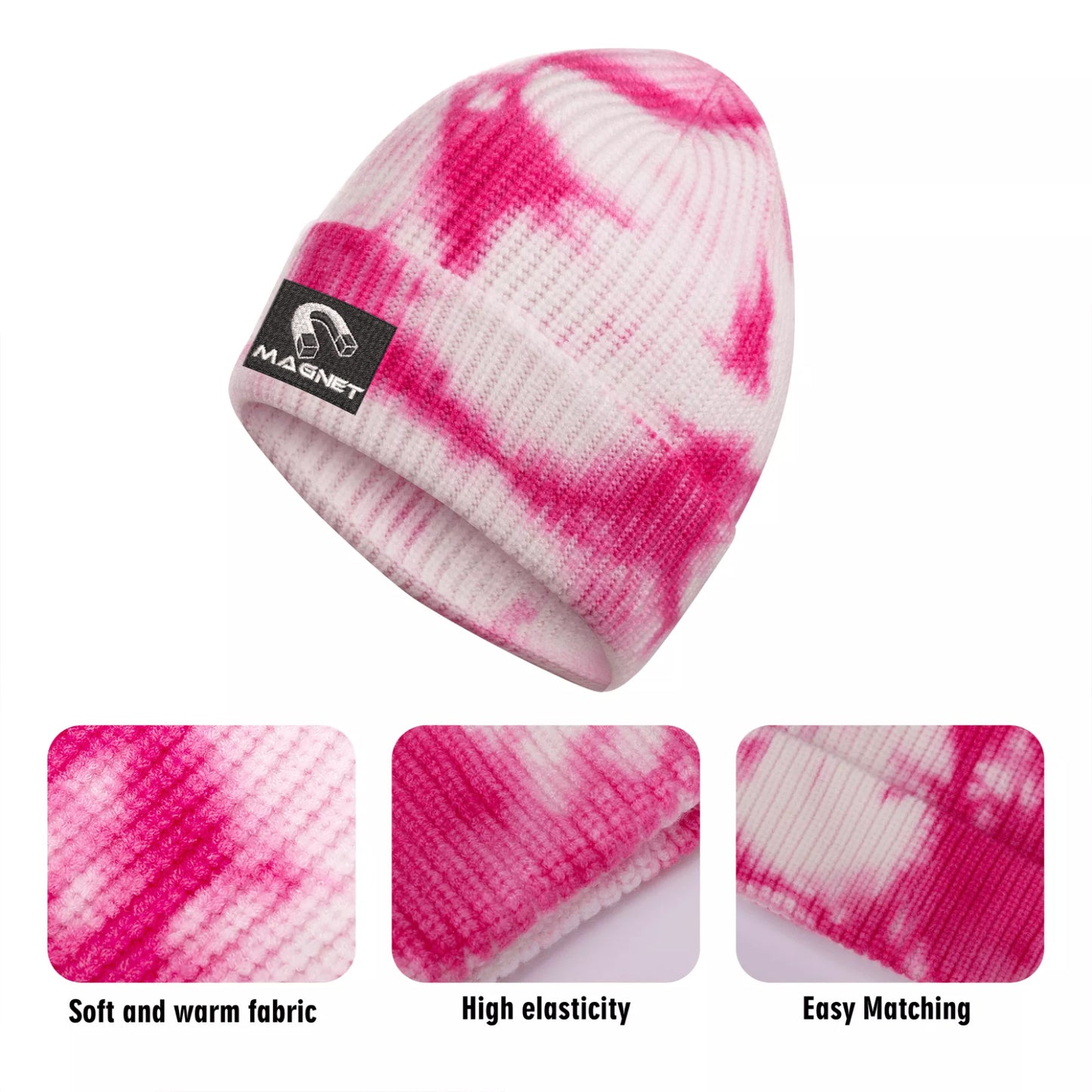 Magnet Embroidered Knitted Hats