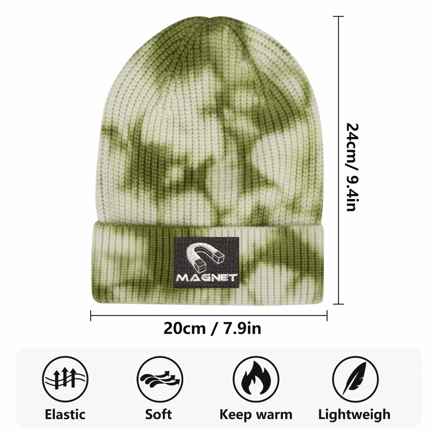 Magnet Embroidered Knitted Hats
