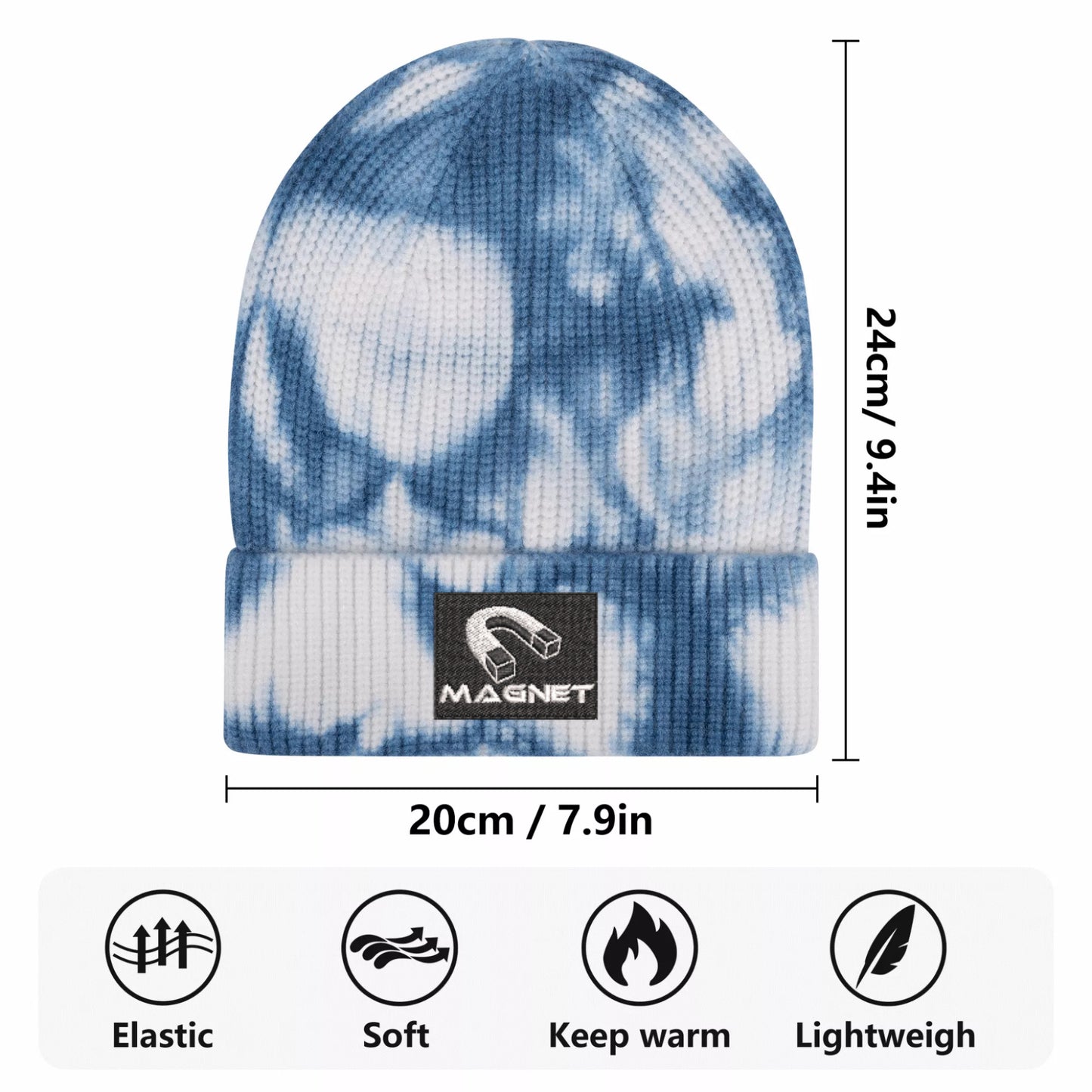 Magnet Embroidered Knitted Hats