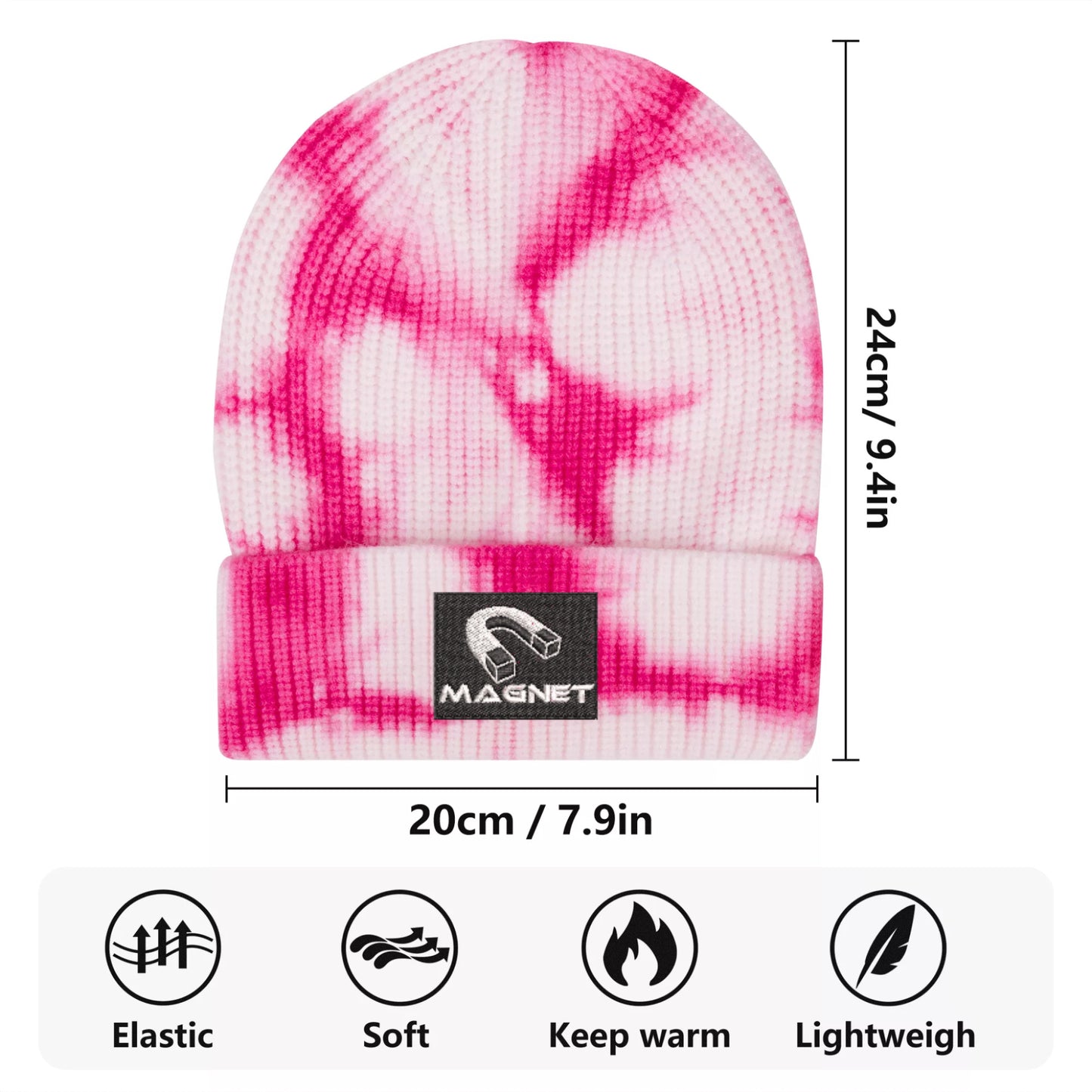 Magnet Embroidered Knitted Hats