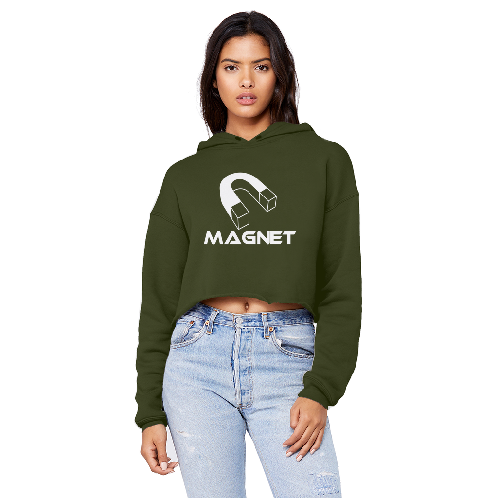 MAGNET Unisex Cropped Raw Edge Boyfriend Hoodie
