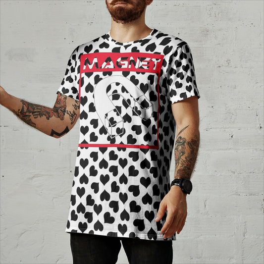 Magnet love target Men's All-Over Print T-shirts