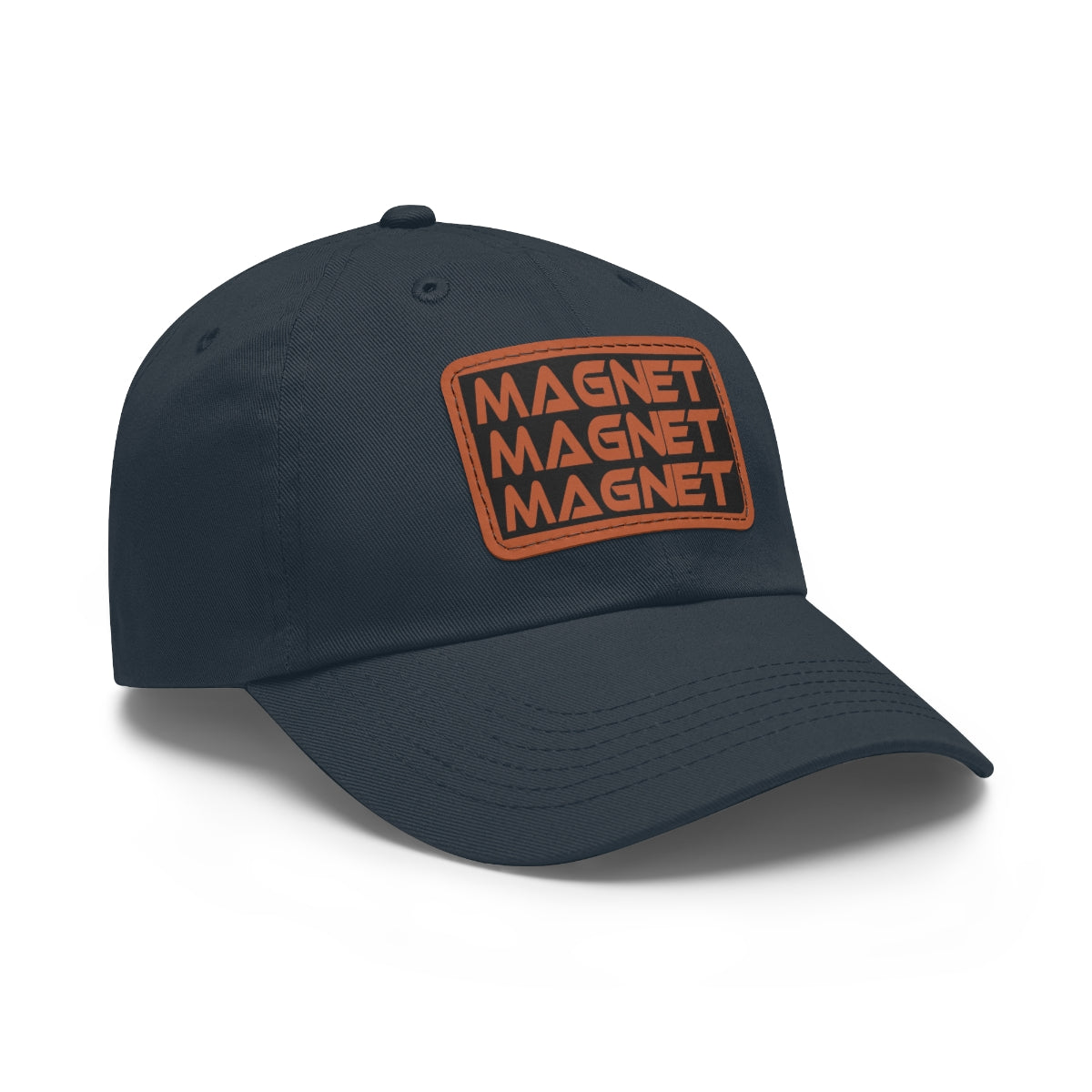 Magnet on my mind Dad Hat with Leather Patch