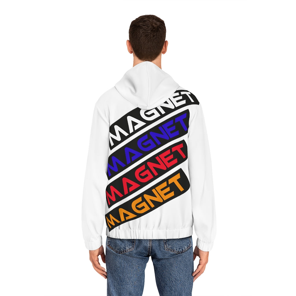 Magnet All Stripes Men's Full-Zip Hoodie (AOP)