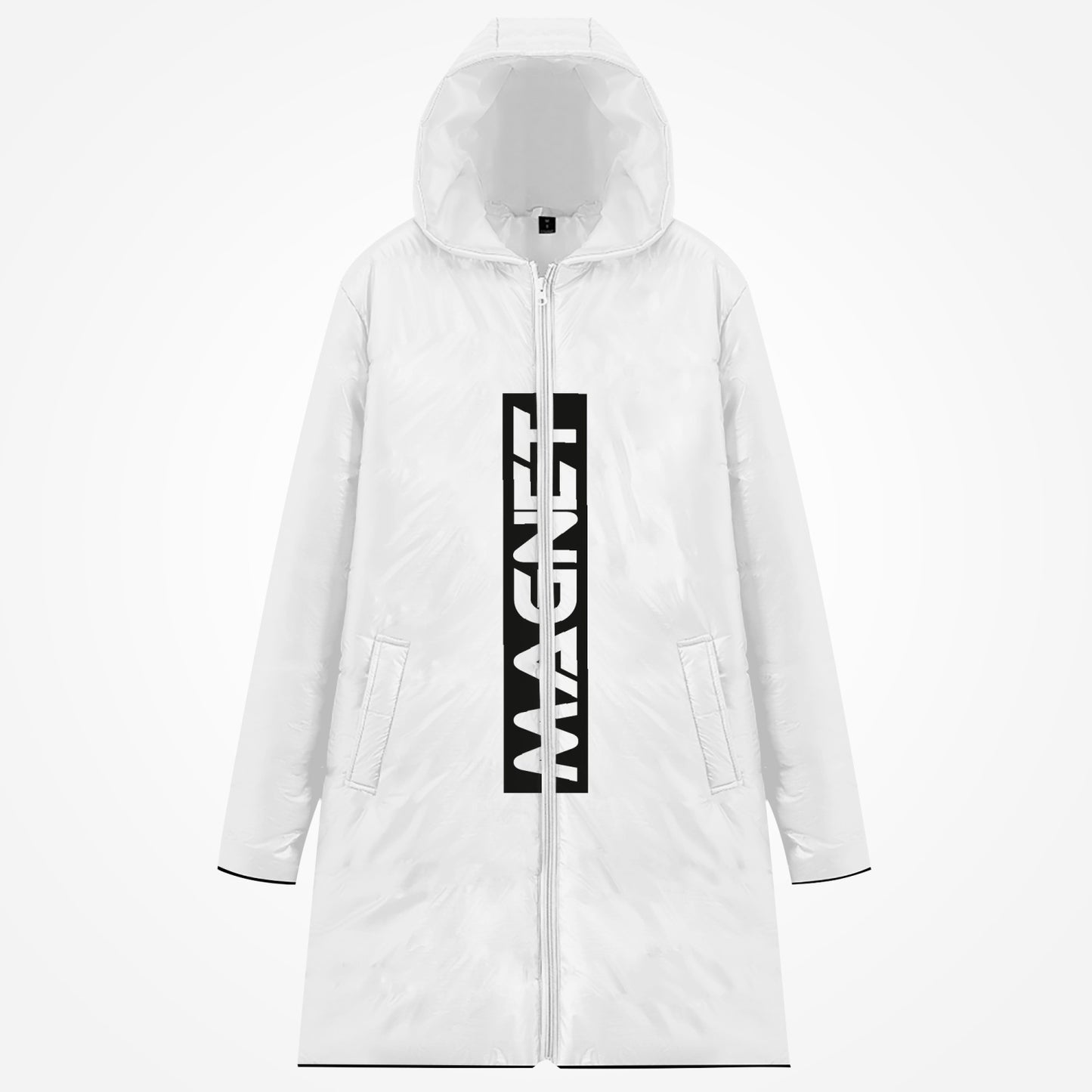 Magnet Long haul Cotton-pad Zipper-up Hoodie