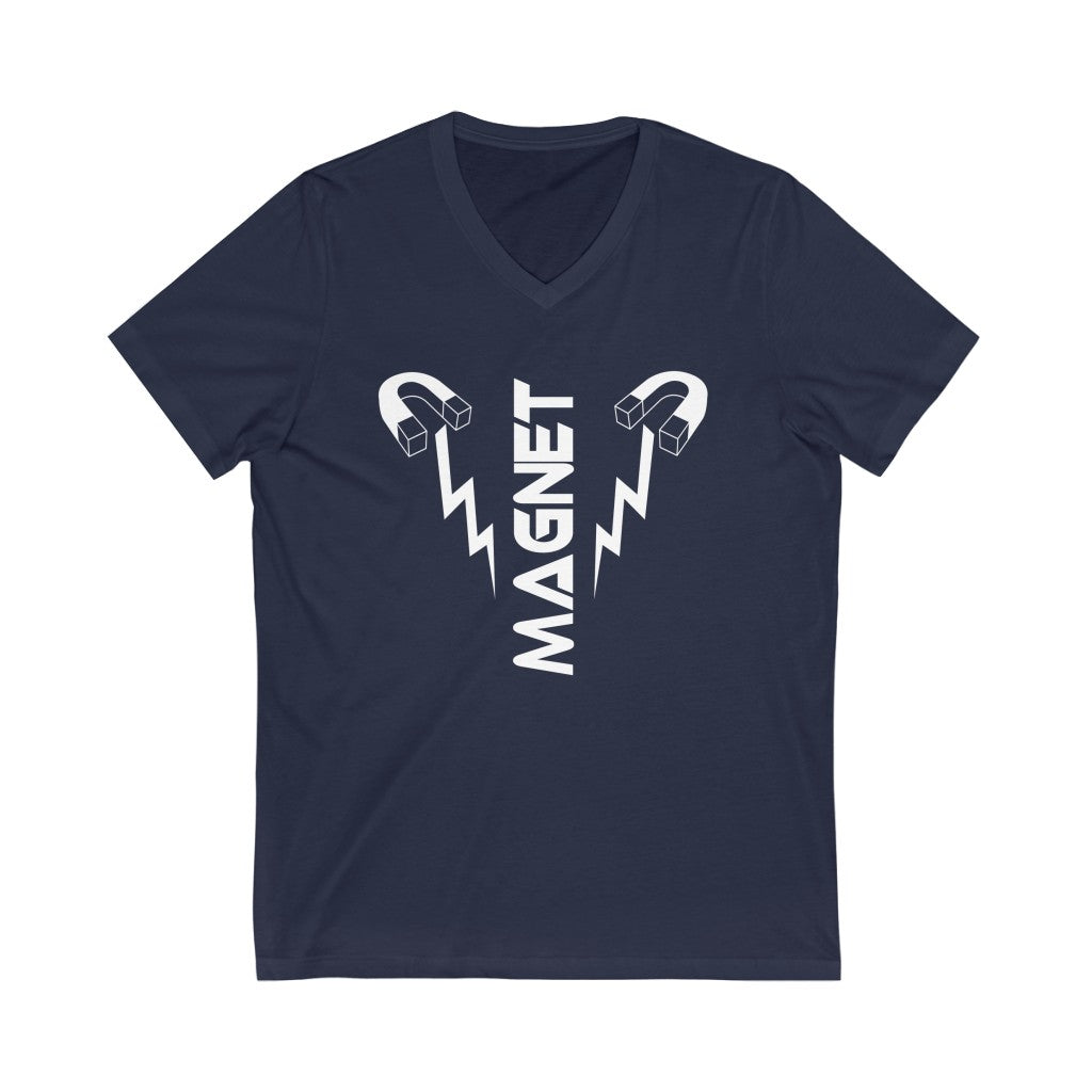 Magnet Bolt Unisex V-Neck Tee - Magnetdrip