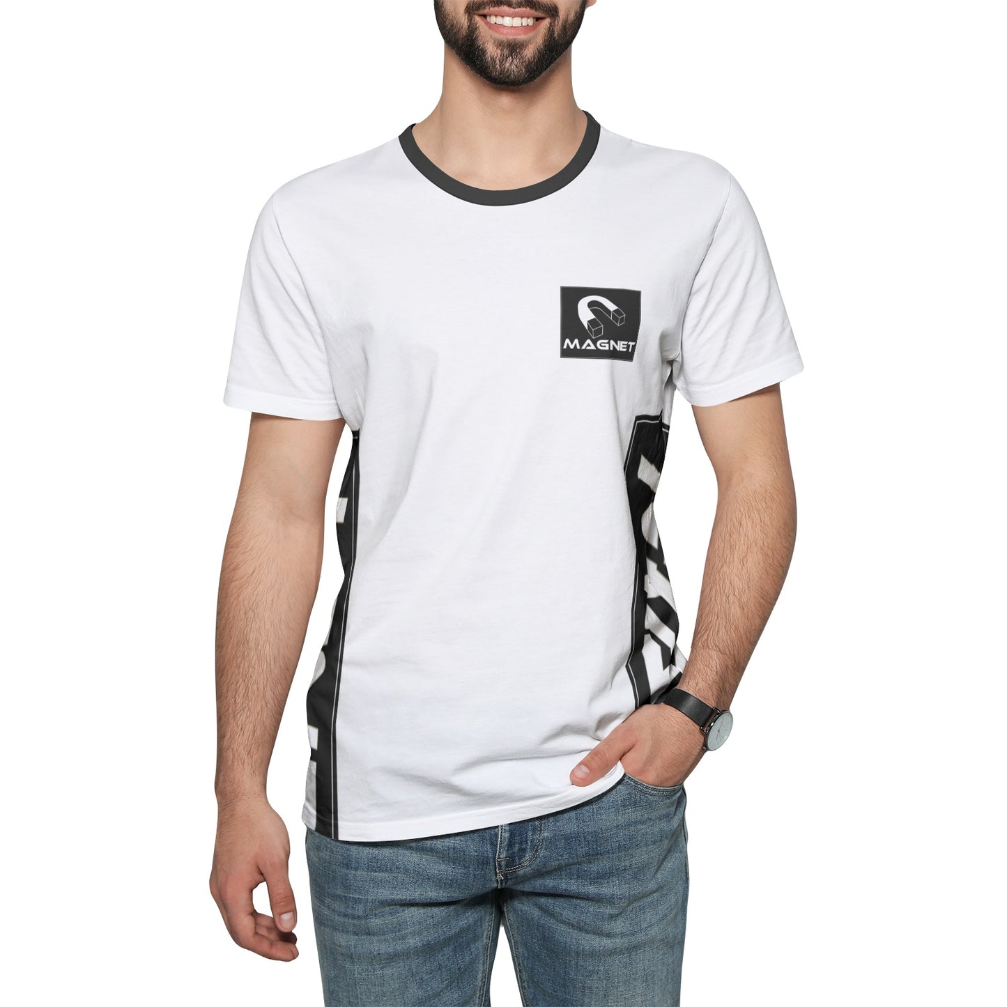 Magnet Run it Unisex All-Over Print Cotton T-shirts