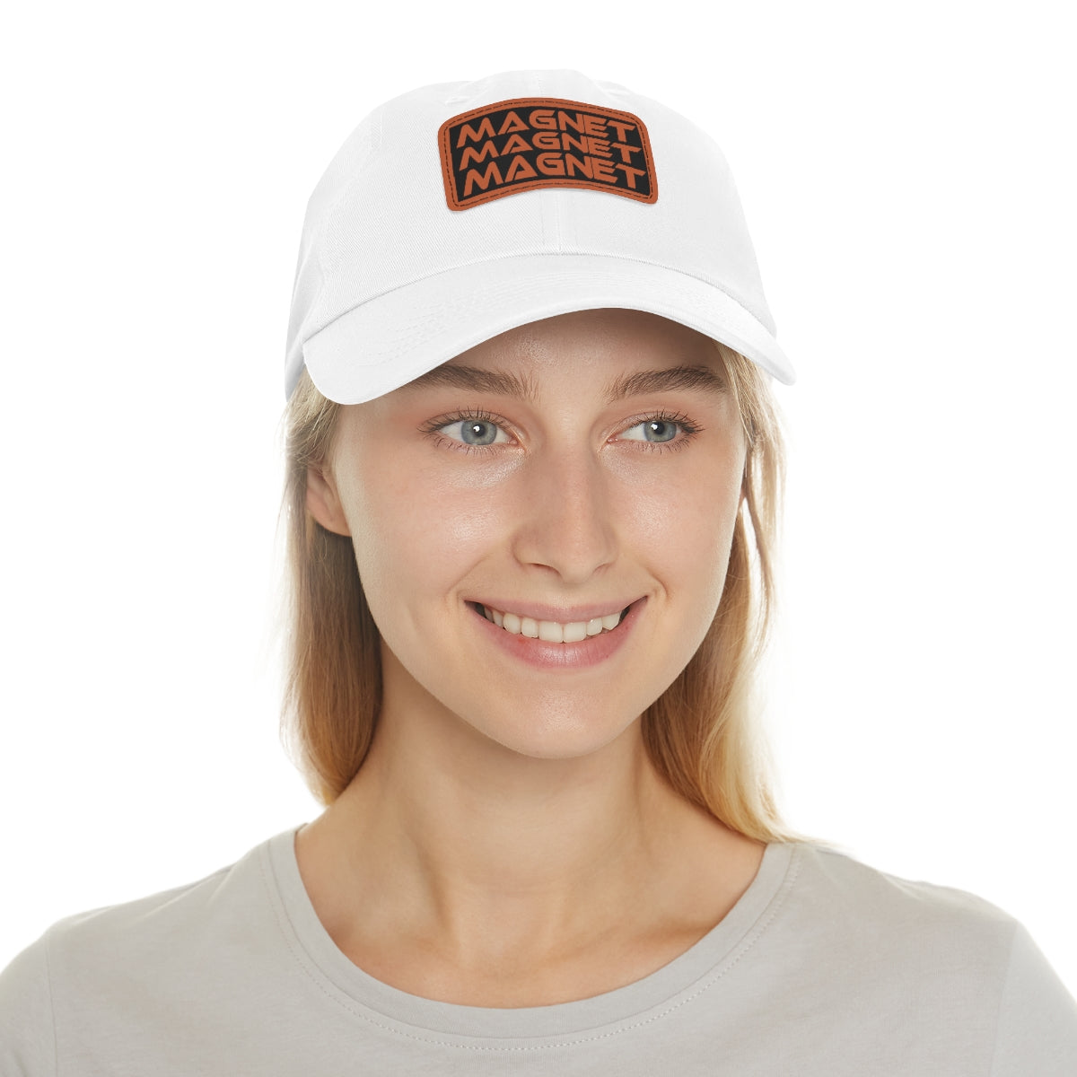 Magnet on my mind Dad Hat with Leather Patch