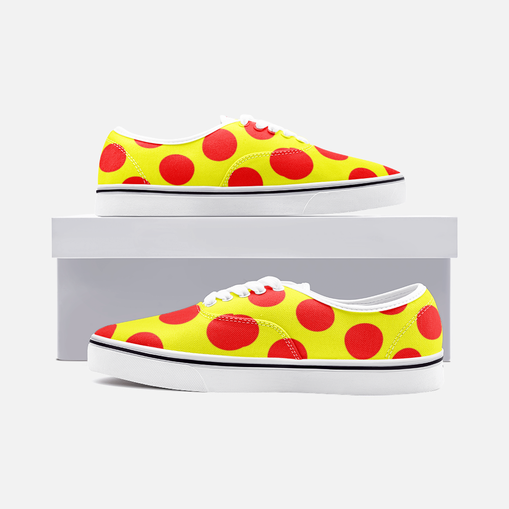 MAGNET pizza Unisex Canvas Shoes Fashion Low Cut Loafer Sneakers - Magnetdrip