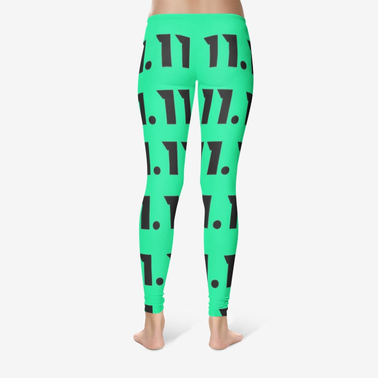 green 11 leggings