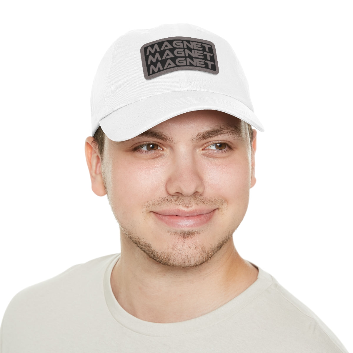 Magnet on my mind Dad Hat with Leather Patch