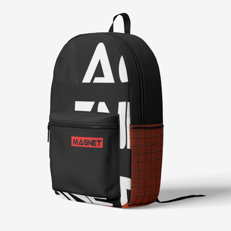 Magnet Stax Retro Colorful Print Trendy Backpack