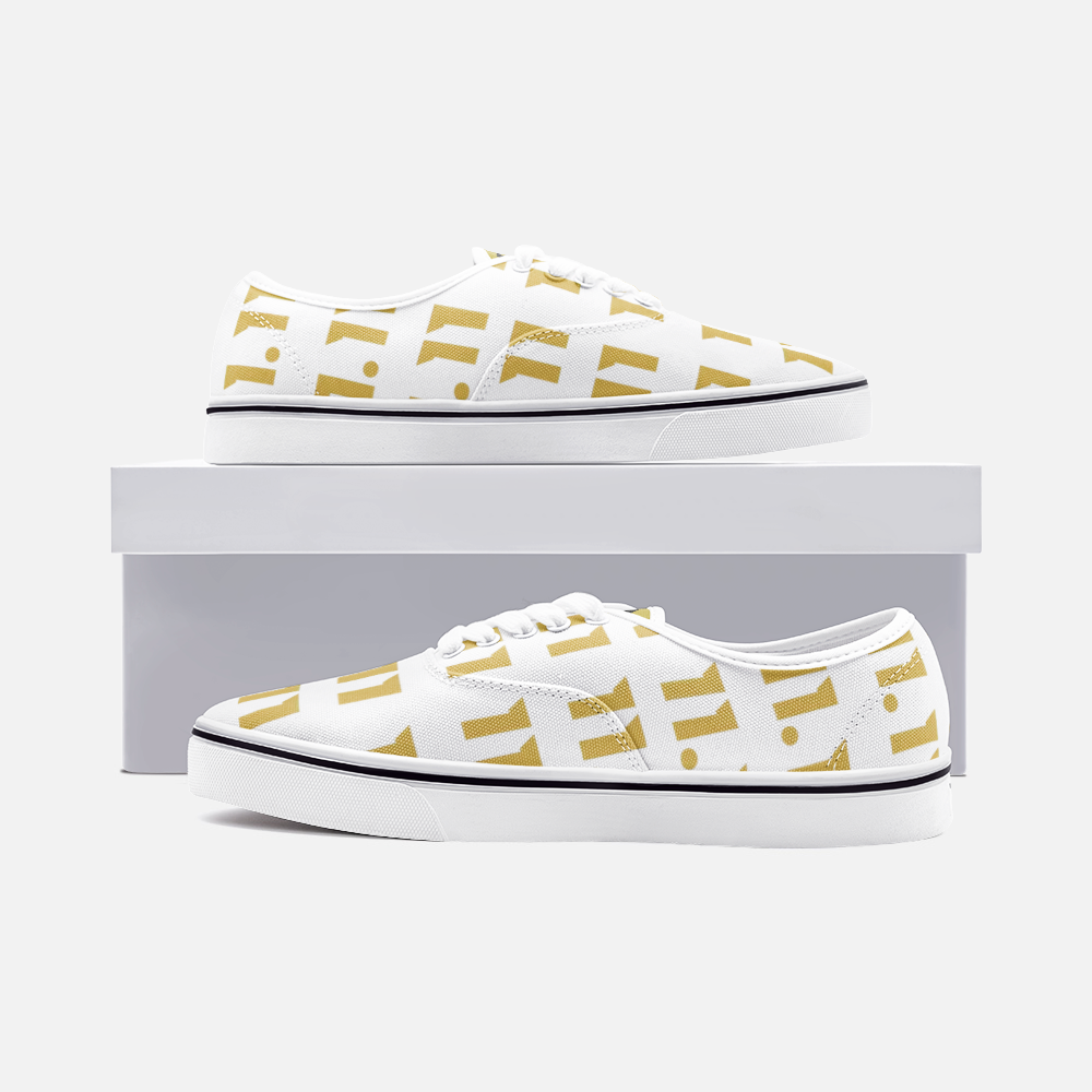 Magnet 11.11 Golden Unisex Canvas Shoes Fashion Low Cut Loafer Sneakers