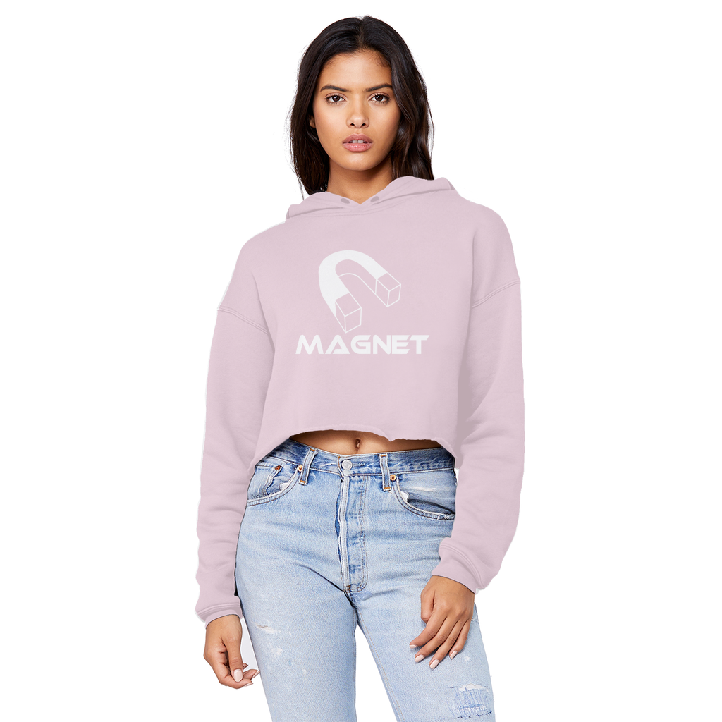 MAGNET Unisex Cropped Raw Edge Boyfriend Hoodie