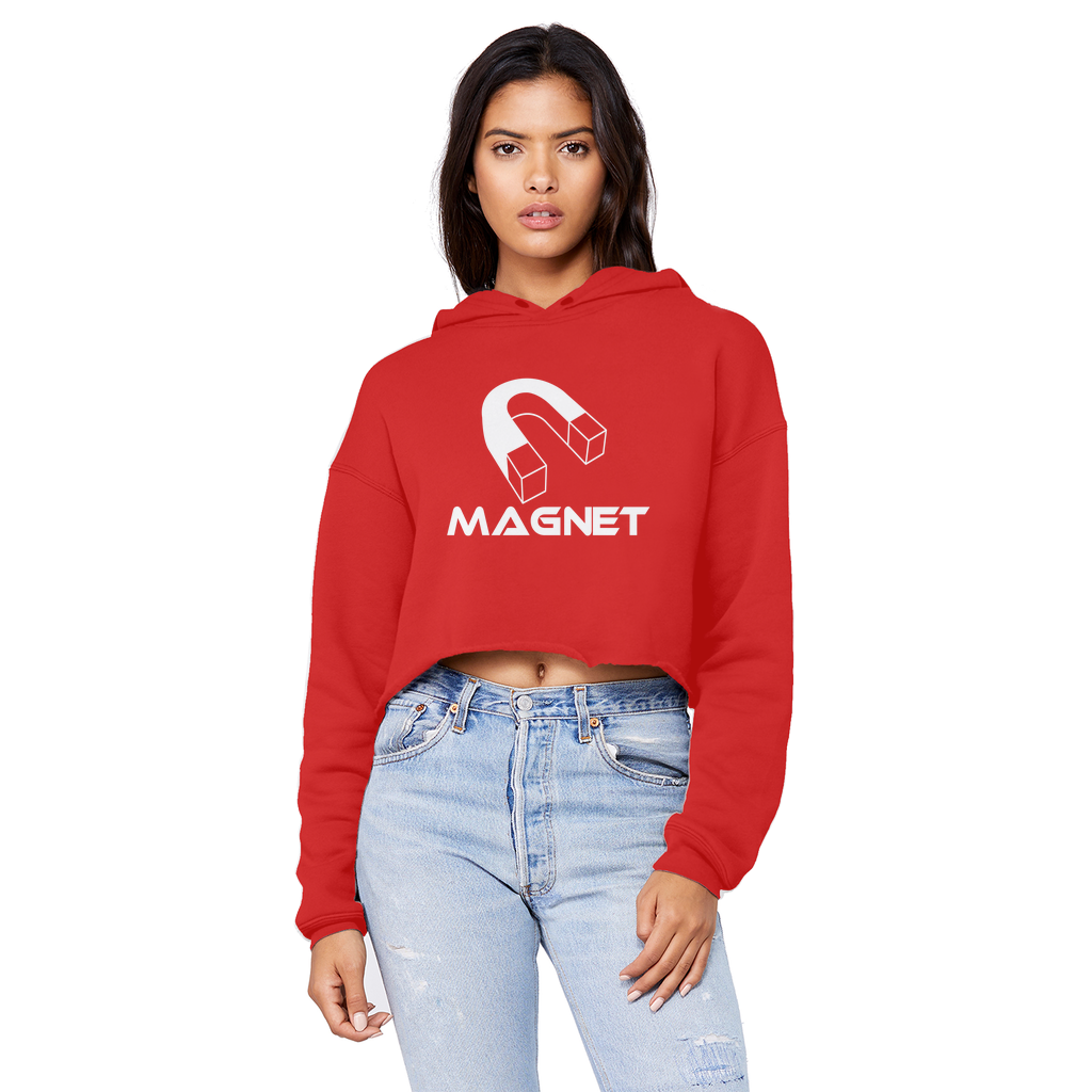 MAGNET Unisex Cropped Raw Edge Boyfriend Hoodie