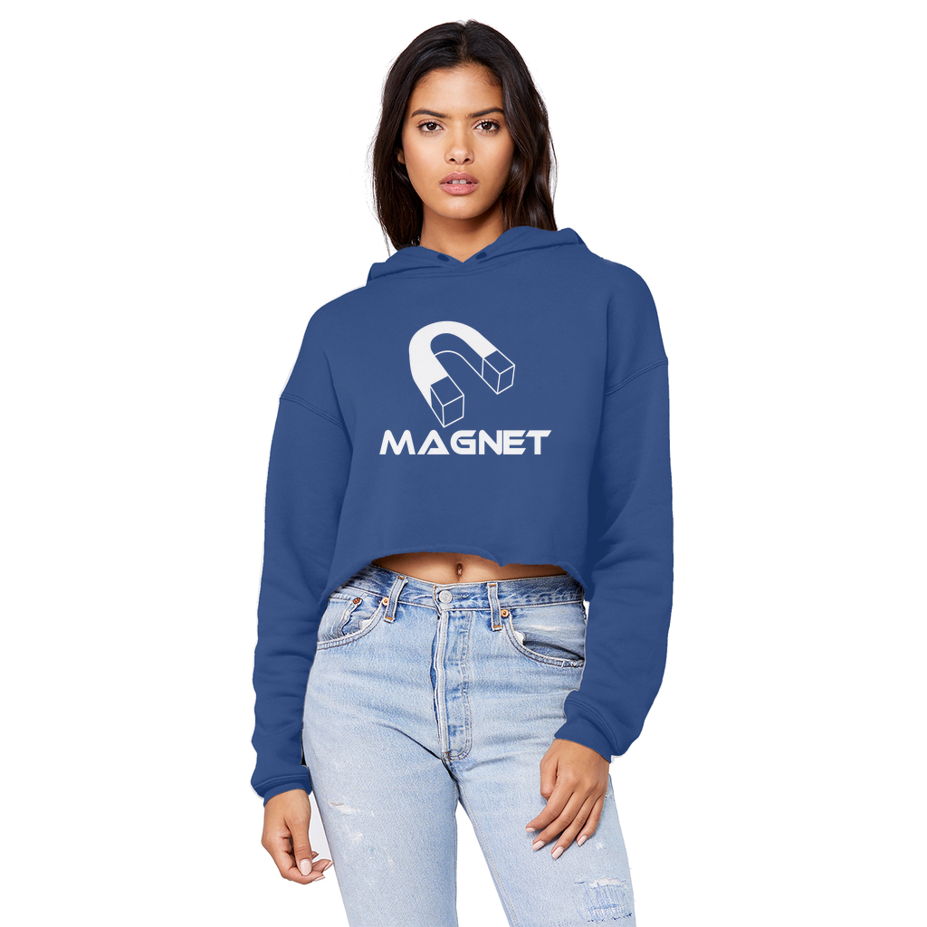 MAGNET Unisex Cropped Raw Edge Boyfriend Hoodie