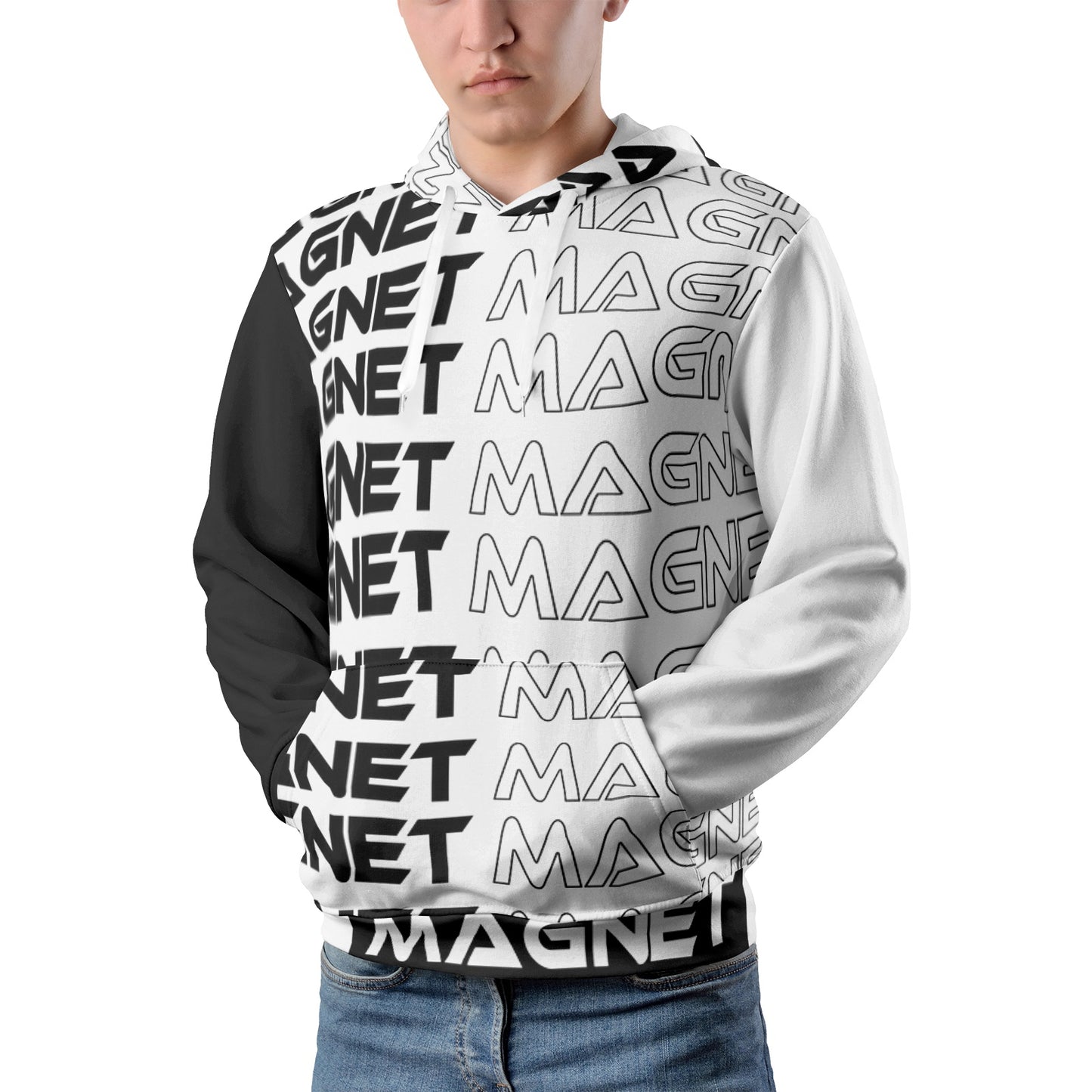 Magnet Ying Yang Men's Pullover Hoodies