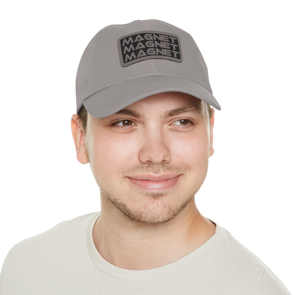 Magnet on my mind Dad Hat with Leather Patch
