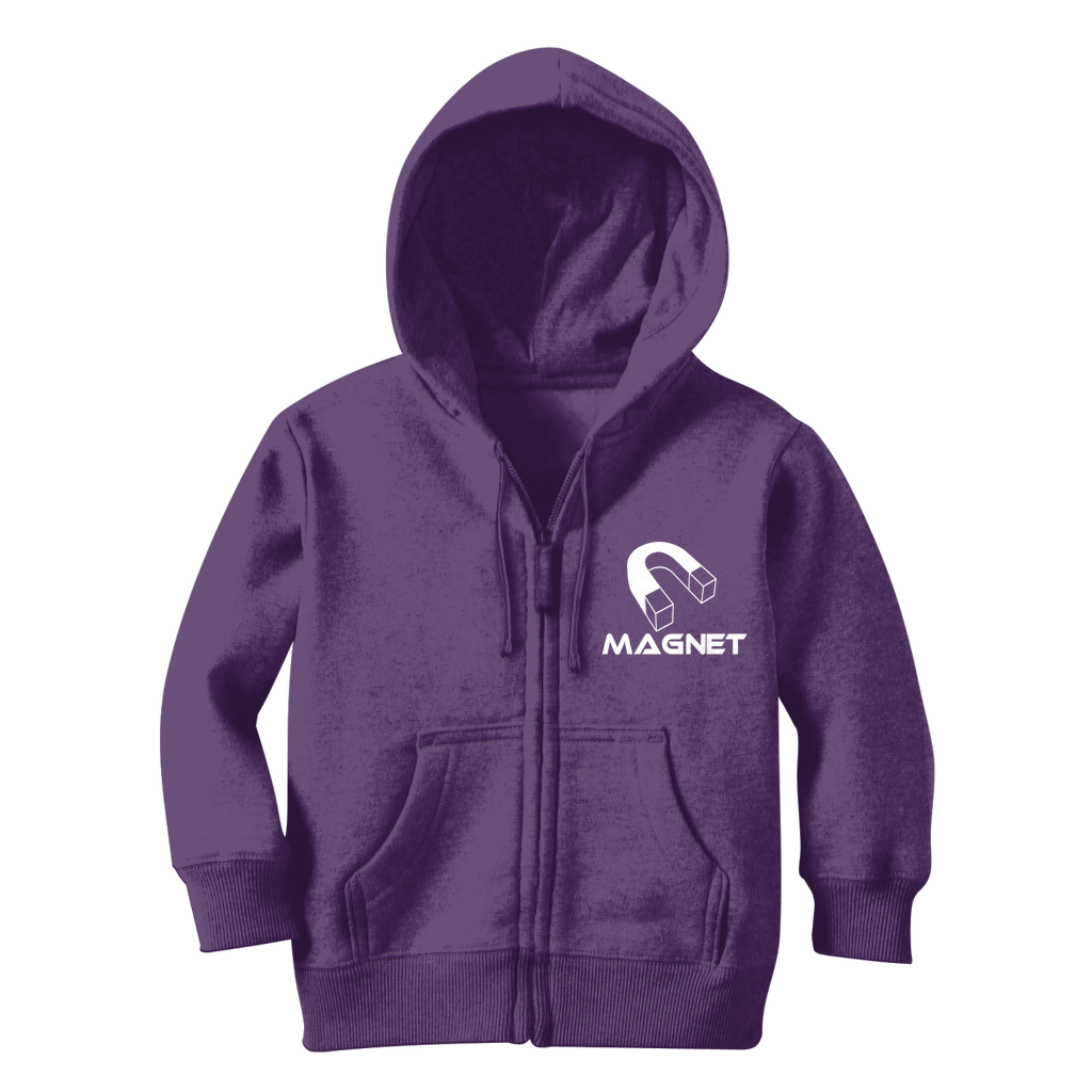 pwhite Classic Kids Zip Hoodie