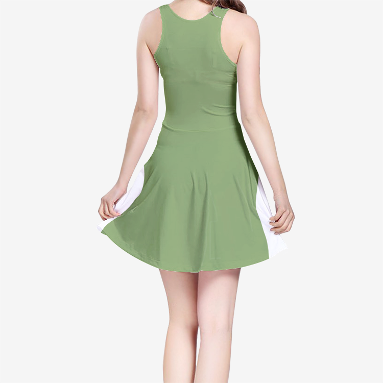 Women's Sleeveless Midi Casual Flared Skater Dress - Magnetdrip