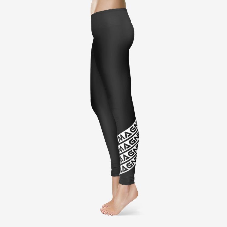 Magnet Solid Women's Temp Control Cotton Leggings BLACK