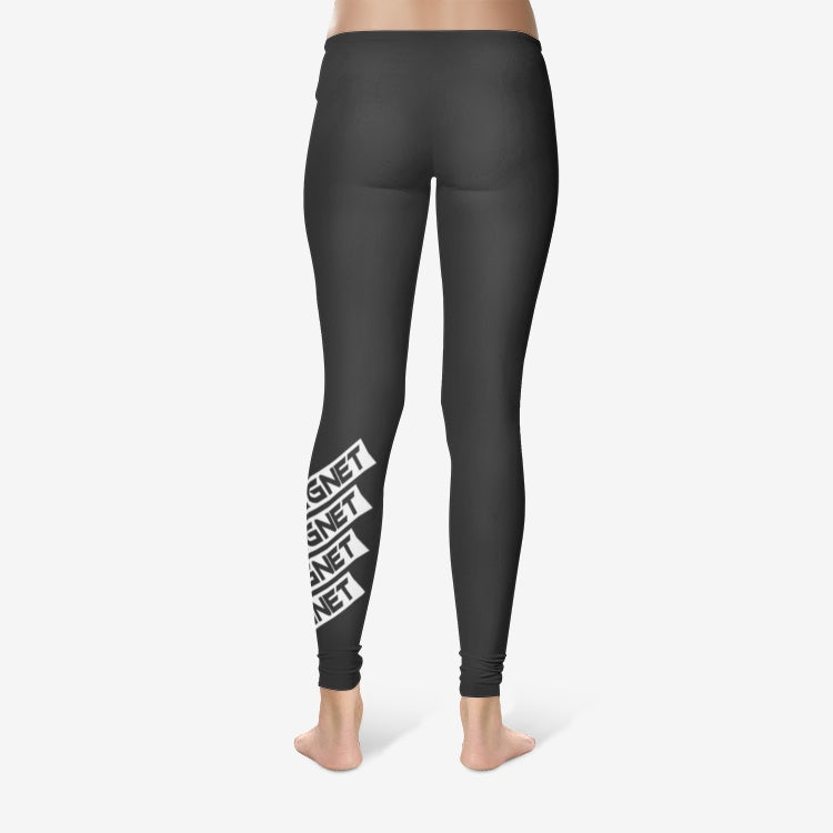 Magnet Solid Women's Temp Control Cotton Leggings BLACK