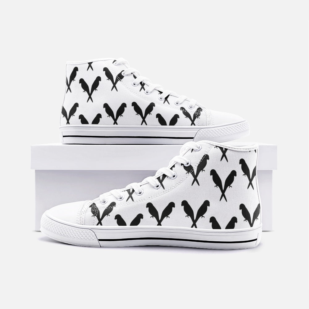 Magnet lovebirds Unisex High Top Canvas Shoes