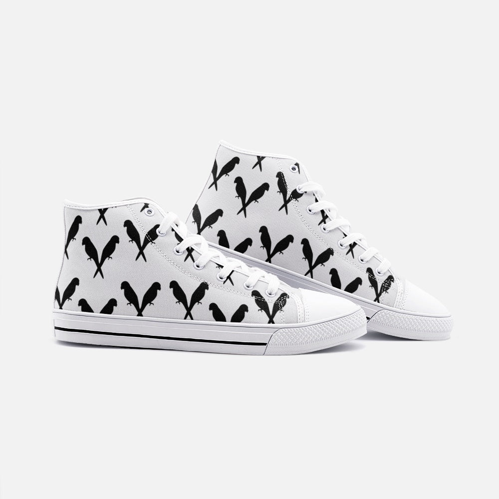 Magnet lovebirds Unisex High Top Canvas Shoes