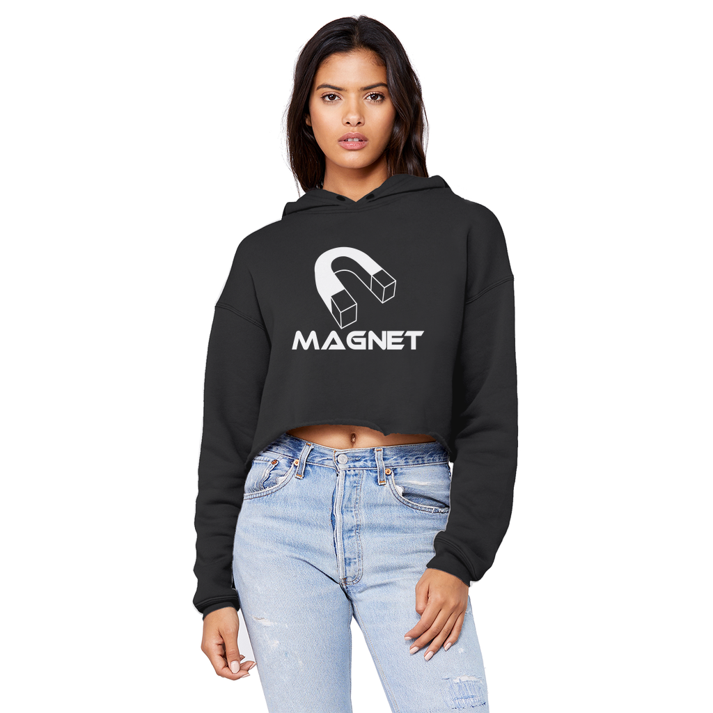 MAGNET Unisex Cropped Raw Edge Boyfriend Hoodie