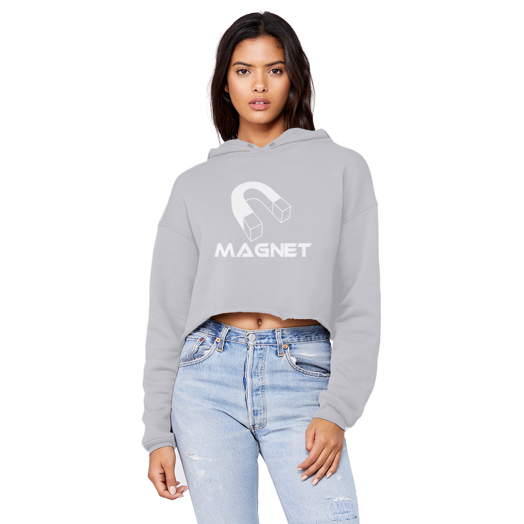 MAGNET Unisex Cropped Raw Edge Boyfriend Hoodie