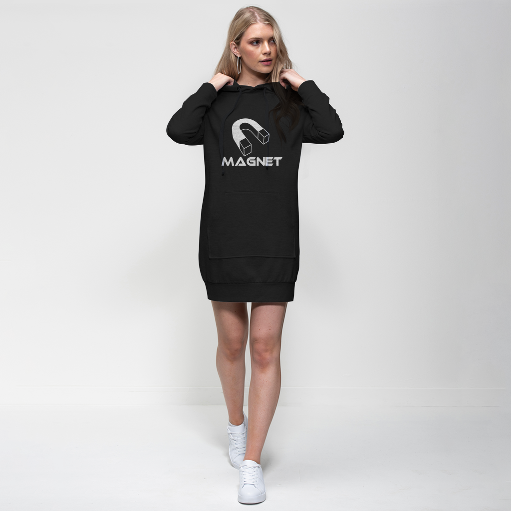 pwhite Premium Adult Hoodie Dress