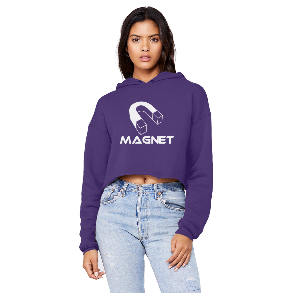 MAGNET Unisex Cropped Raw Edge Boyfriend Hoodie