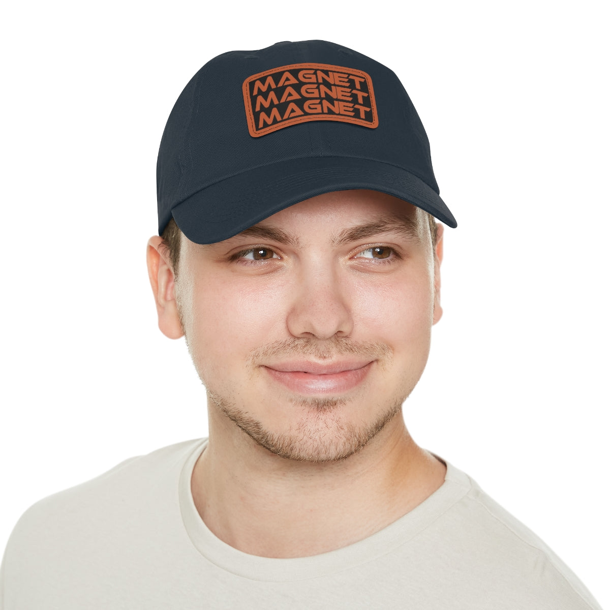 Magnet on my mind Dad Hat with Leather Patch
