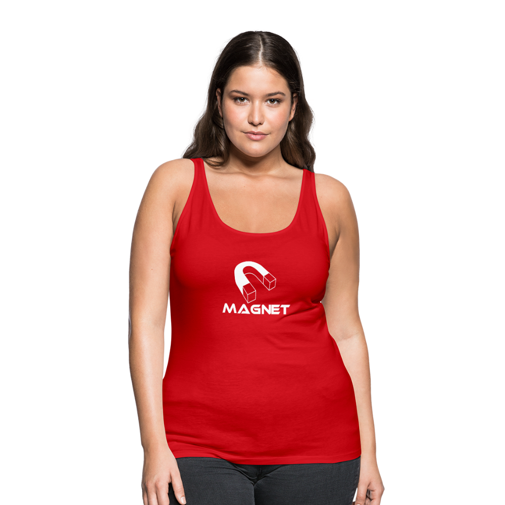 Magnet Women’s Premium Tank Top - red