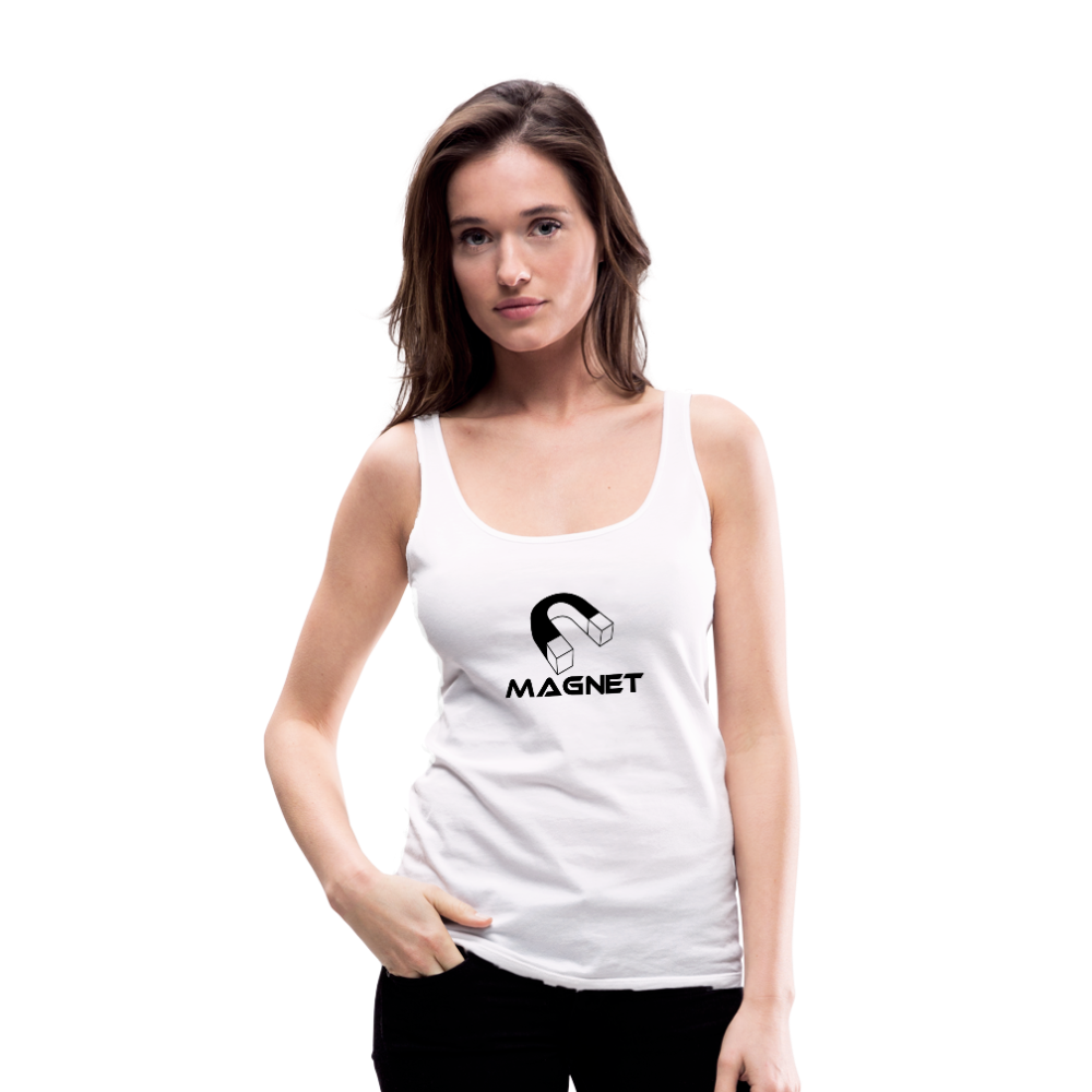 Magnet Women’s Premium Tank Top - white