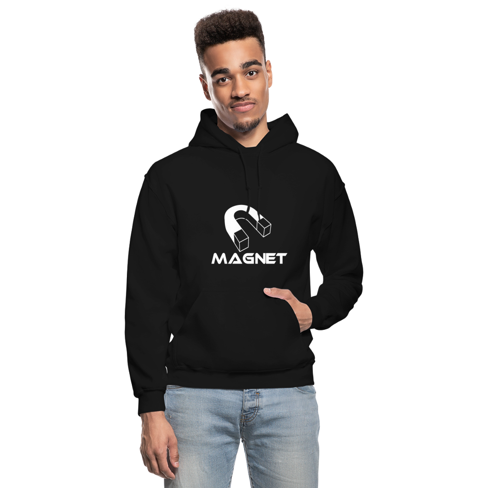 Magnet Heavy Blend Adult Hoodie - black