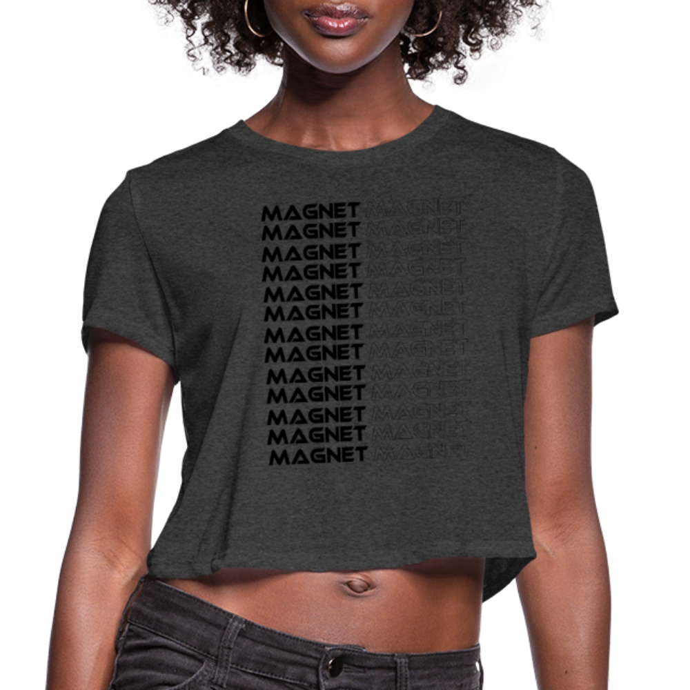 Women's Cropped T-Shirt - deep heather