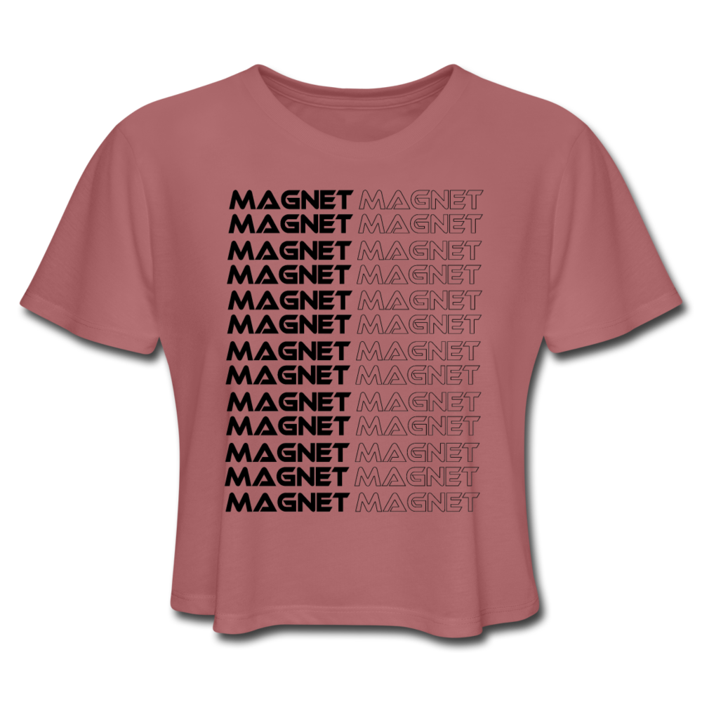 Women's Cropped T-Shirt - mauve
