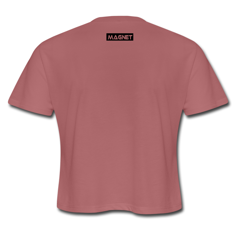 Women's Cropped T-Shirt - mauve