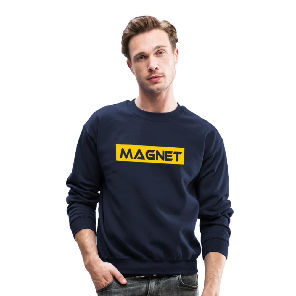 Magnet Casual Crewneck Sweatshirt - navy
